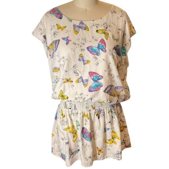 Betsey Johnson butterfly open back top Med/Large EUC - Picture 1 of 12